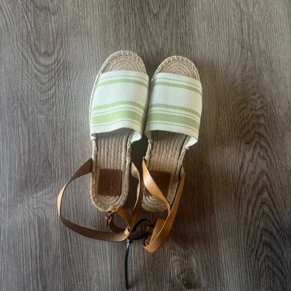 Tory Burch Stretch Canvas Espadrille Sandal